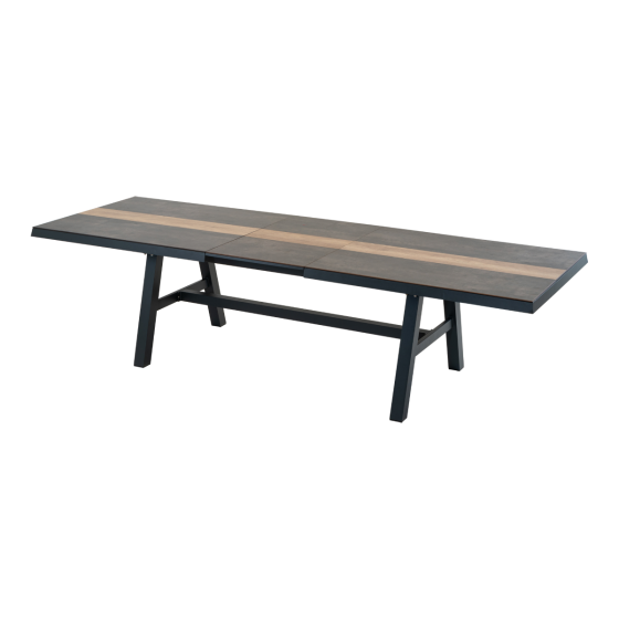 Uittrektafel Brixton - antraciet