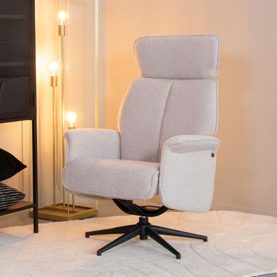 Verdal fauteuil bouclé - naturel