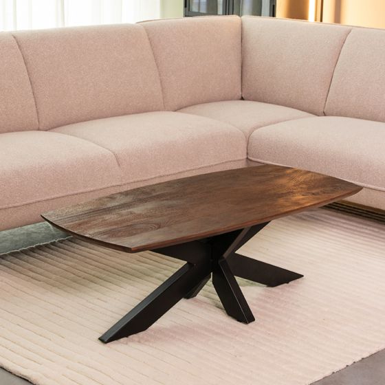 Zane salontafel 120x56x40 cm - espressso mangohout