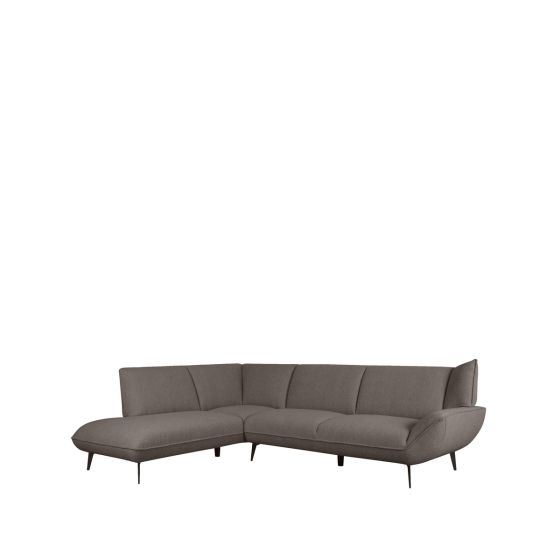 Pesaro hoekbank links bouclé - bruin