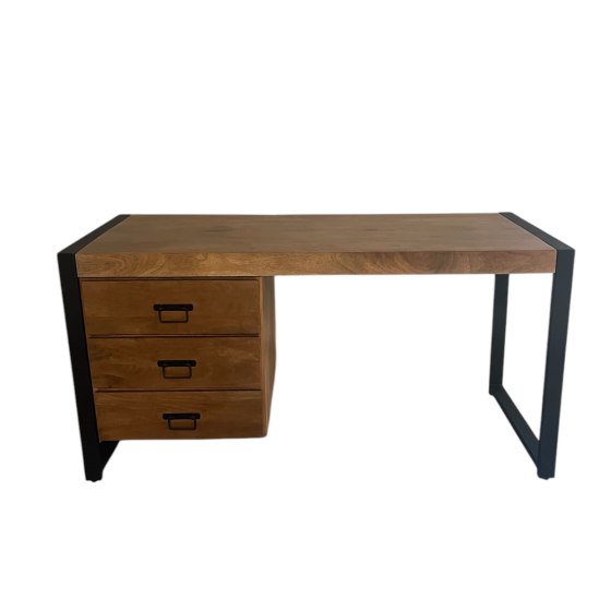 Bureau Boaz 145 cm - bruin