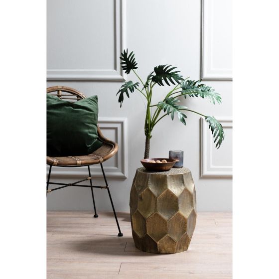 Kalan bijzettafel Ø37x42,5 cm - antiek goud