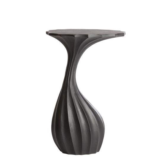 Nyoko bijzettafel 41x36x63 cm - mat zwart