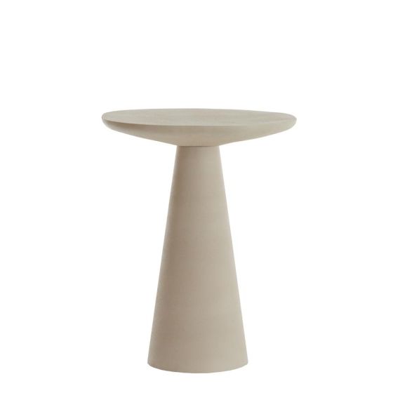 Abala bijzettafel ø45 cm - mat crème - OUTLET B
