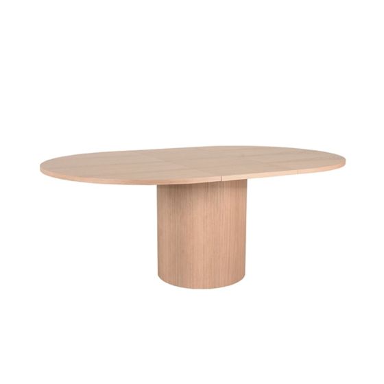 Oliva ovale eettafel + verlenging 50 cm
