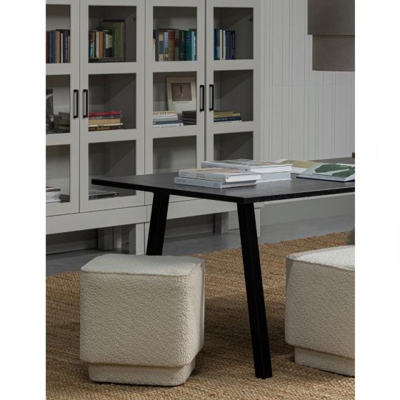 Eettafel combi-tablo - 180 x 90 cm - blacknight van het woonmerk Woood