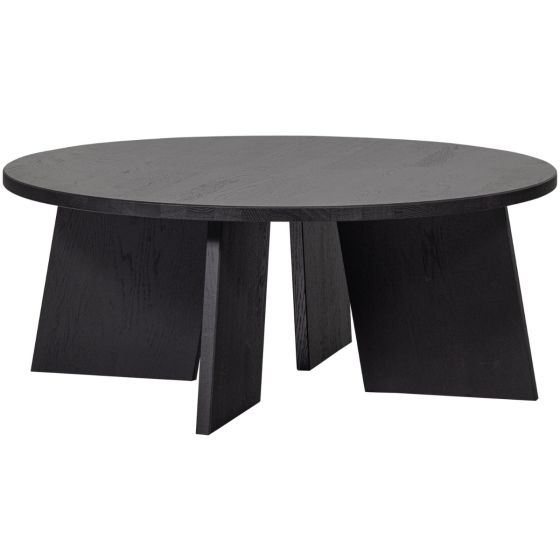 Fries salontafel eiken ø90 cm - zwart