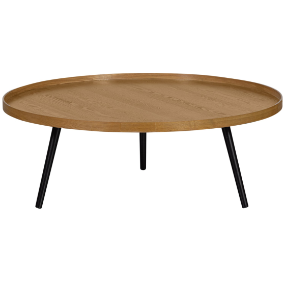 Mesa bijzettafel xxl hout 36xø100 cm - naturel