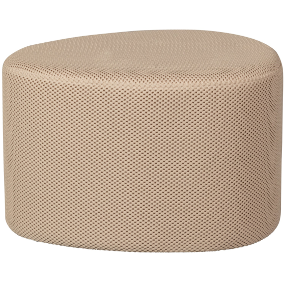 Puuk poef mesh 38x60x47 cm - naturel