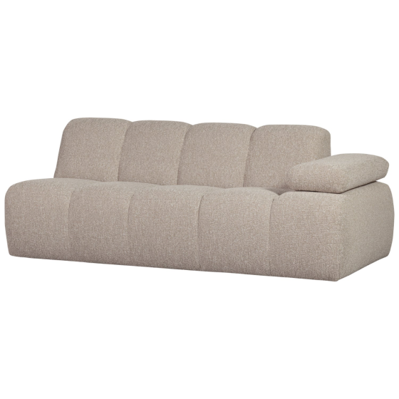 Mojo 2-zits met arm rechts bouclé