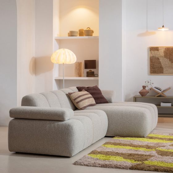 Mojo chaise longue element rechts bouclé