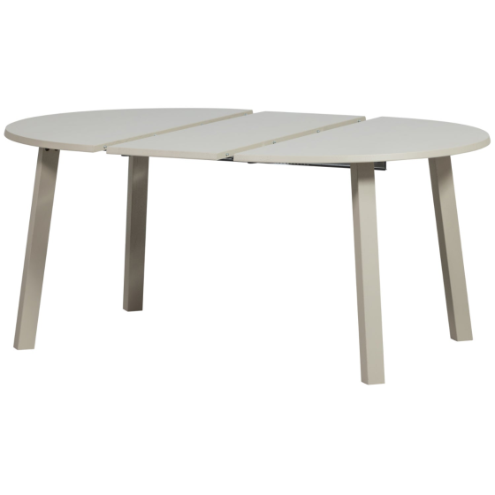 Janne uitschuifbare eettafel rond eiken - dakargrau