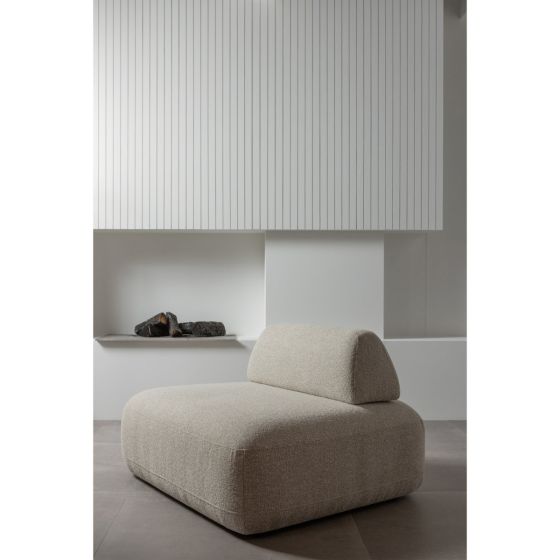 Sterck fauteuil met verplaatsbare rugleuning - naturel