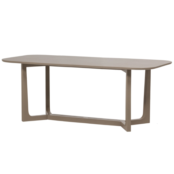 Ferion eettafel 180x90 cm mangohout - mud