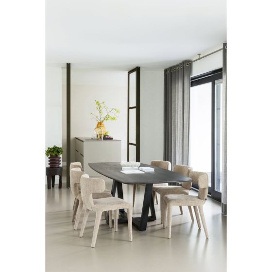 Tablo eettafel deens ovaal 220x100 cm - mystic brown