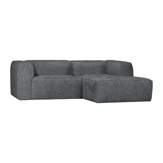 Bean chaise longue bank rechts grove melange