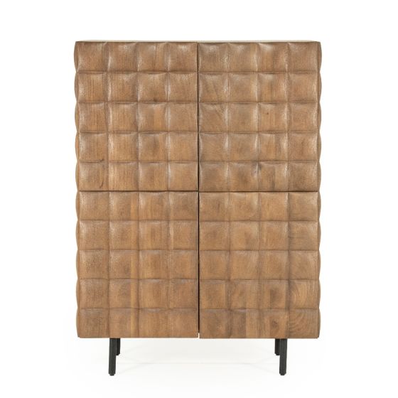 Felix wandkast hout - lichtbruin