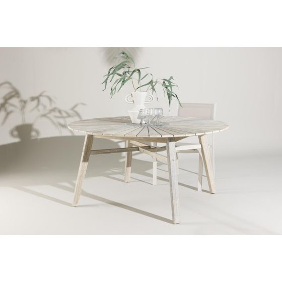 Derya ronde tuintafel - ø150 cm - whitewash