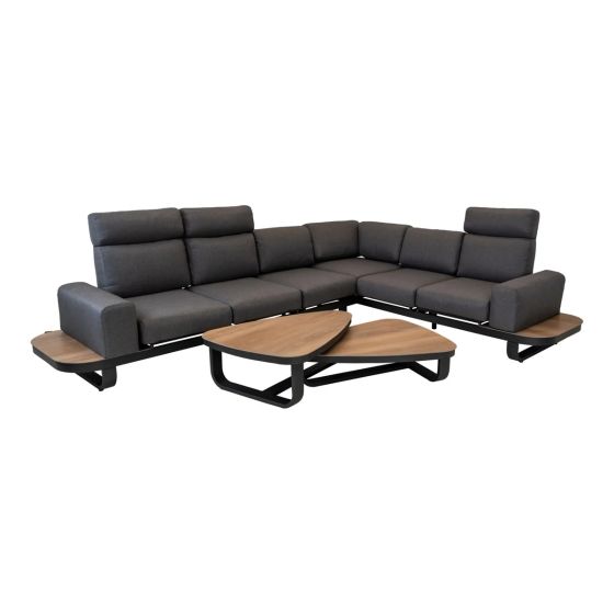 Zanzibar loungeset - matt antraciet