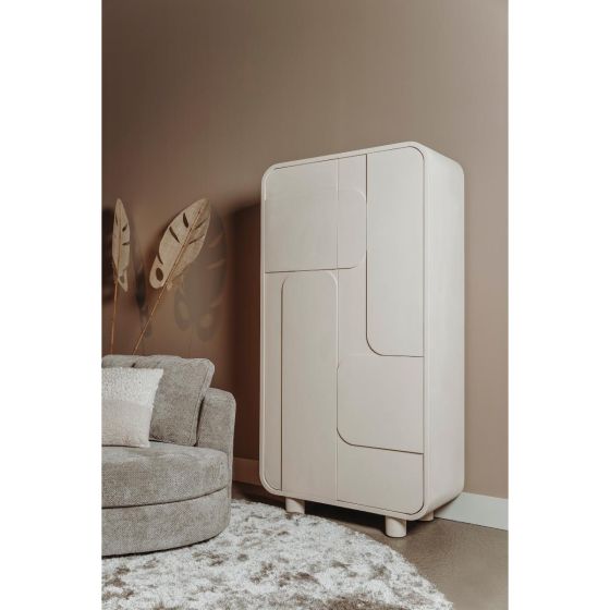 Alviano opbergkast - 100 cm - beige