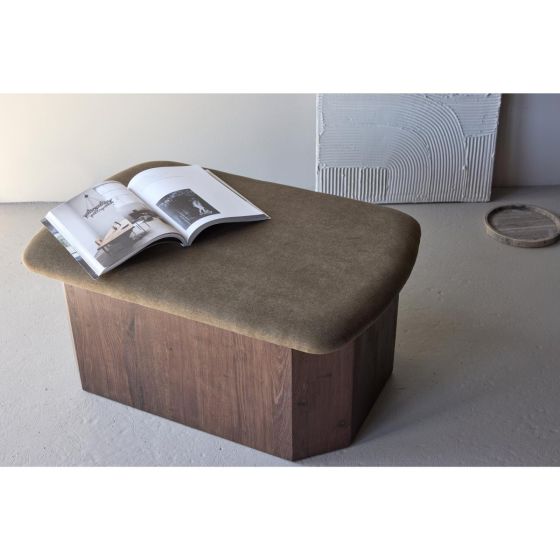 Petrovic poef - 59 x 88 cm - bruin