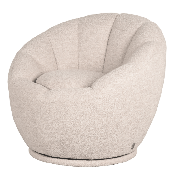Crown fauteuil draaibaar bouclé van het woonmerk Label51