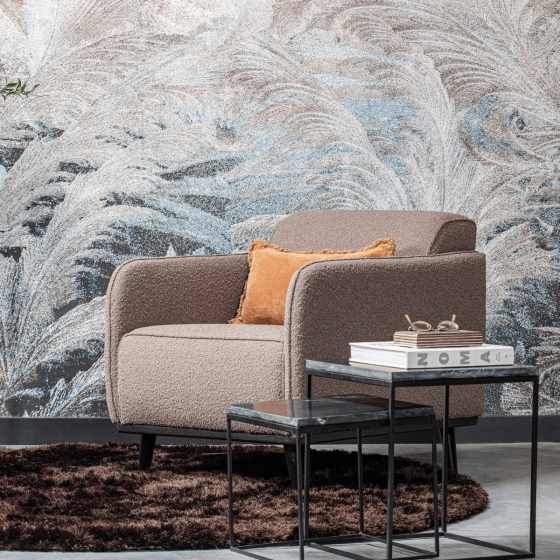 Fauteuil Statement Met Arm Bouclé