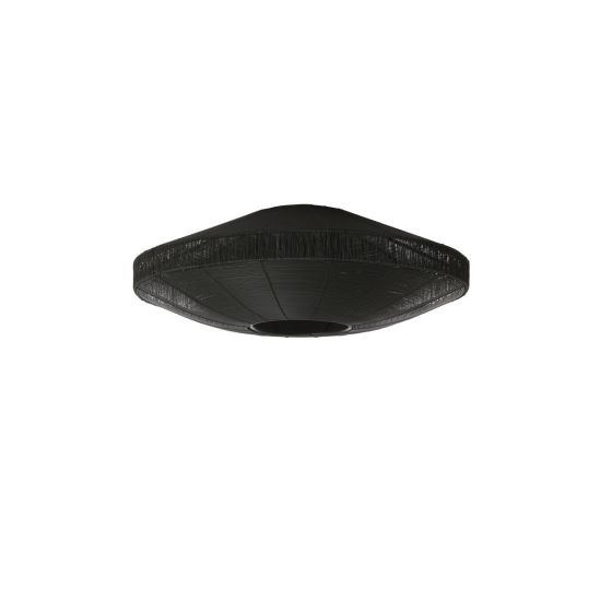 Bahala plafonnière Ø51x18 cm - mat zwart