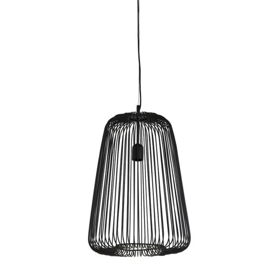 Rilanu hanglamp Ø35x55 cm - mat zwart