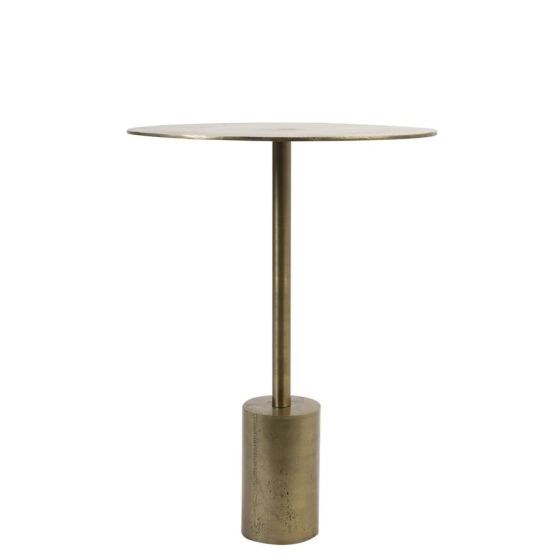 Molo bijzettafel Ø40x55 cm - ruw antiek brons