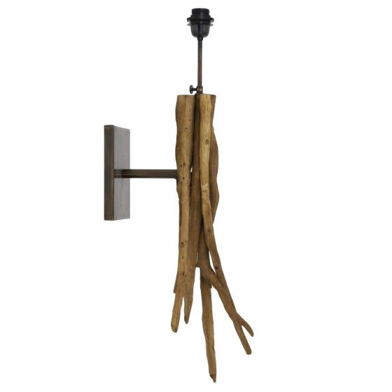 Bluma wandlamp 25x18x70 cm - naturel bruin