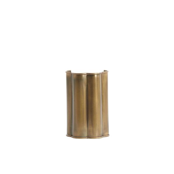 Fringe wandlamp 13,5x9,5x20,5 cm - antiek brons