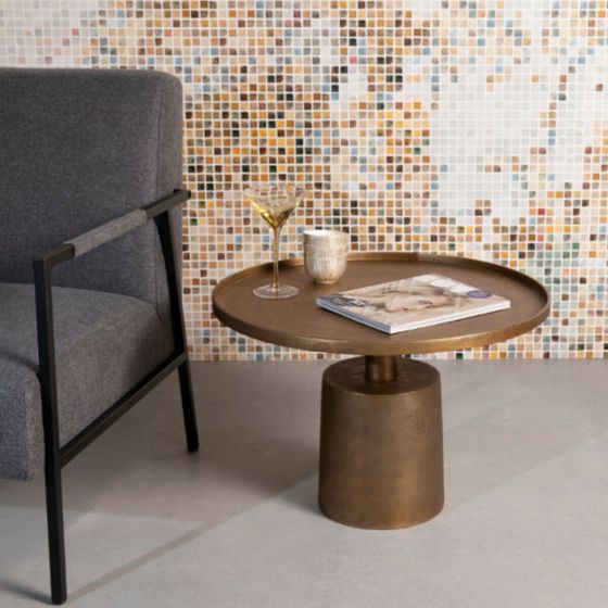 Gamla salontafel antiek messing