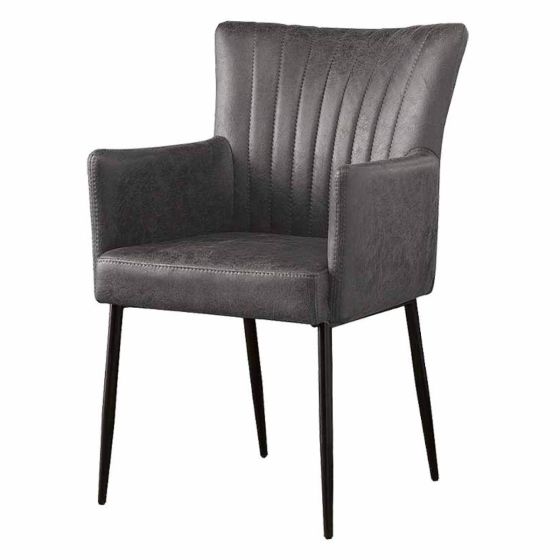 Toledo armstoel - antraciet