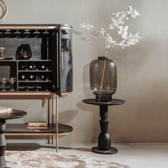 Brunello bijzettafel - ø50 cm 1 - zwart