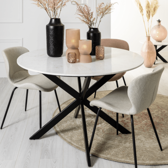  Eettafel Tomochi marmer rond Ø120