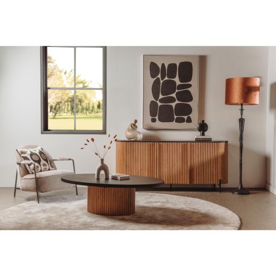 Palazzo salontafel ovaal - 130 cm - naturel