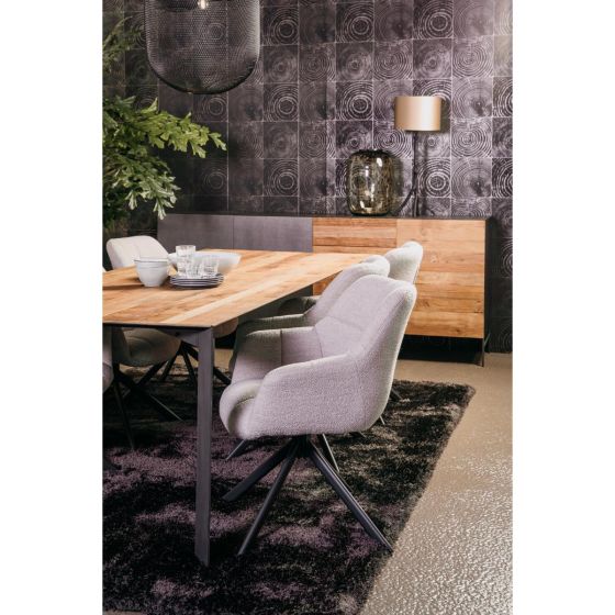 Pandora eettafel - 180 cm - bruin