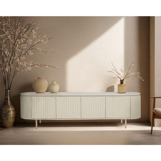 Patou tv-meubel hout 210 cm - ivoor