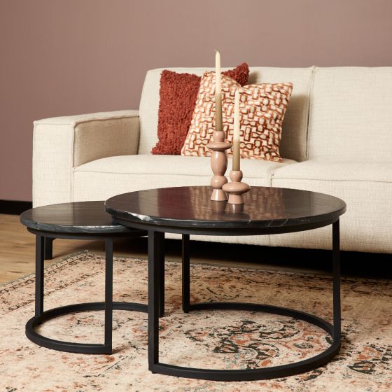 Ronde Salontafels Nova - Set van 2