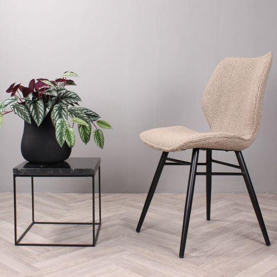 Tony eetkamerstoel bouclé