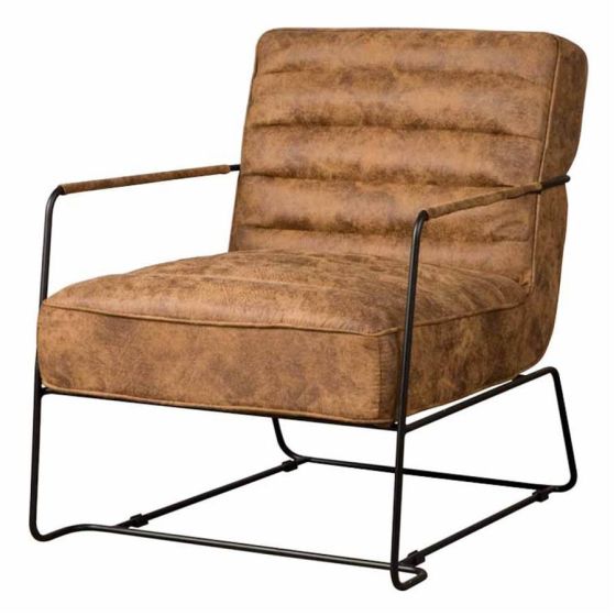 Bari fauteuil - cognac