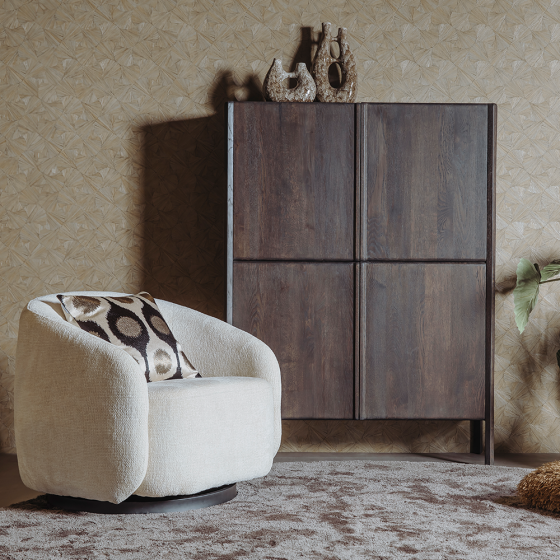 Amalfi opbergkast basalt 120 cm - bruin