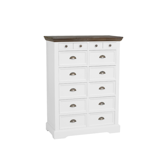 Fleur ladekast - 88 cm - wit