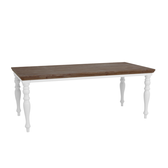 Fleur eettafel - 240 cm sierpoot - wit
