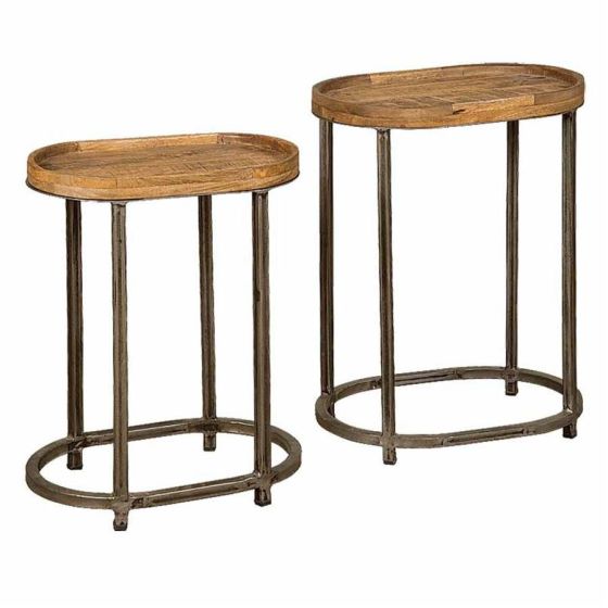 Renew bijzettafel set vanaf 44 cm - bruin