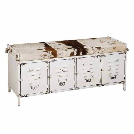 Renew eetkamerbank - 120 cm - wit