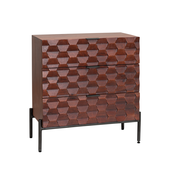 Paola ladekast - 75 cm - bruin