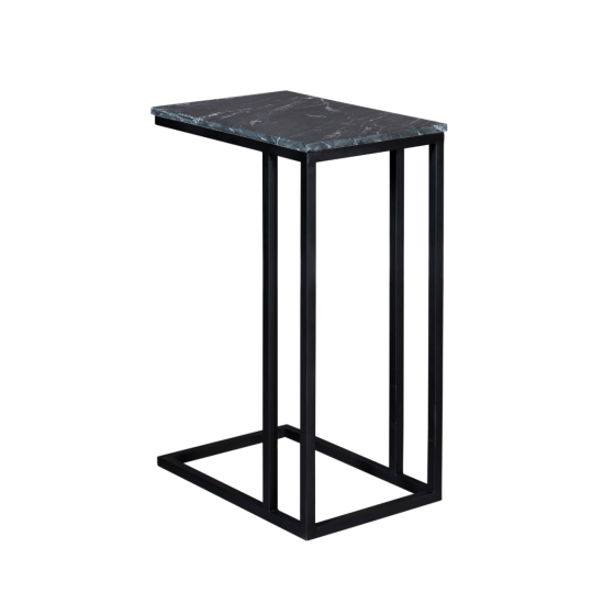 Bijzettafel Marmer - zwart