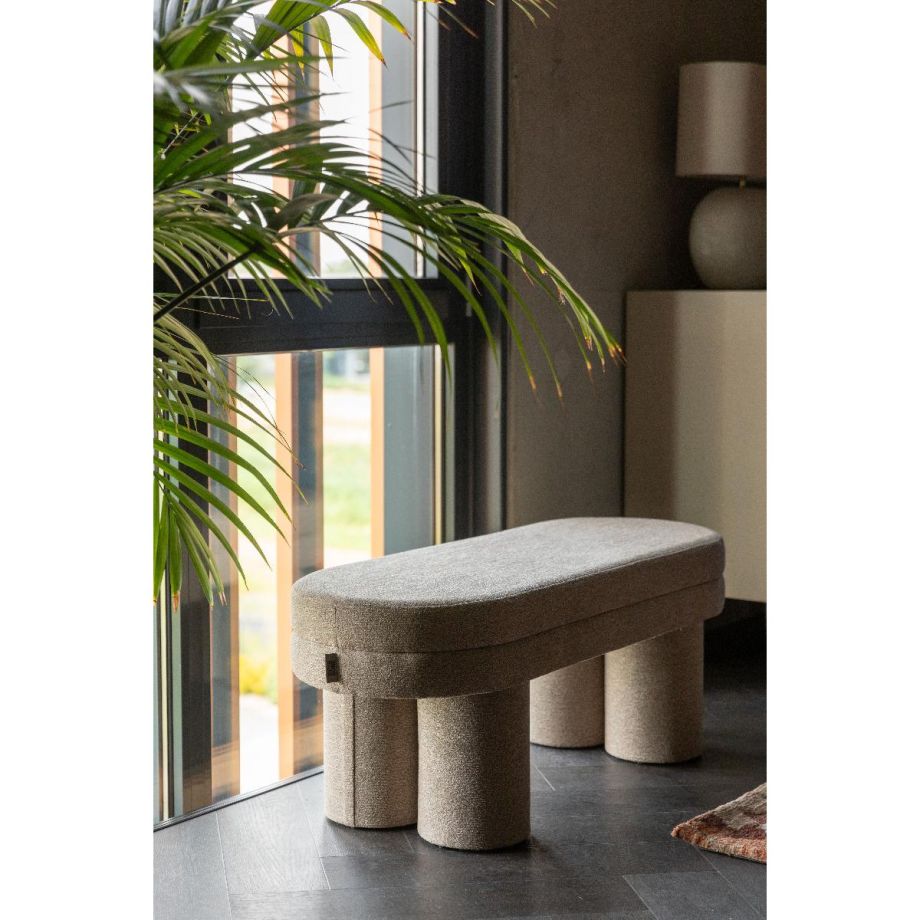 Fern bankje bouclé 110 cm